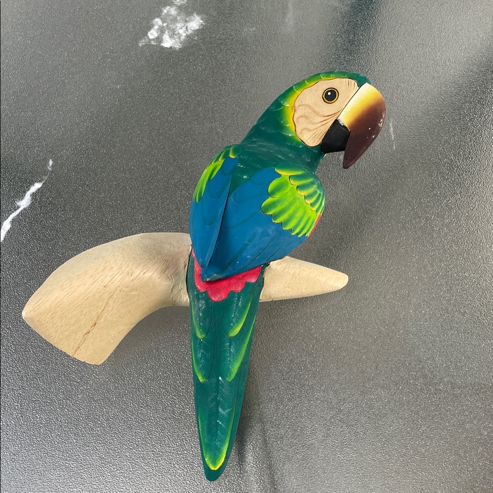 Colorful Wooden Parrot Bird decoration